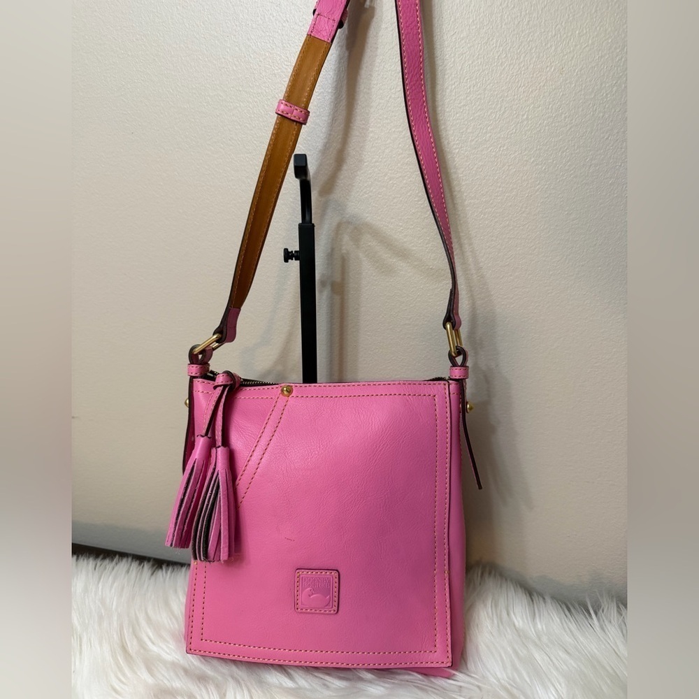 Dooney & Bourke Pink Crossbody Bag with Tassel